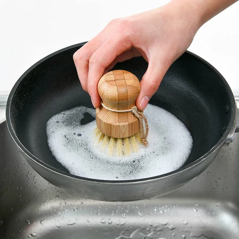 Bamboe Schotel Scrub Borstels, - Dish Brush Bamboo recensie en prijs