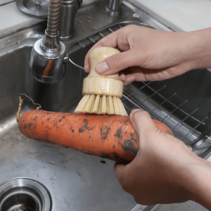 Bamboe afwasborstel zeepbakje  - Dish Brush Bamboo recensie en prijs